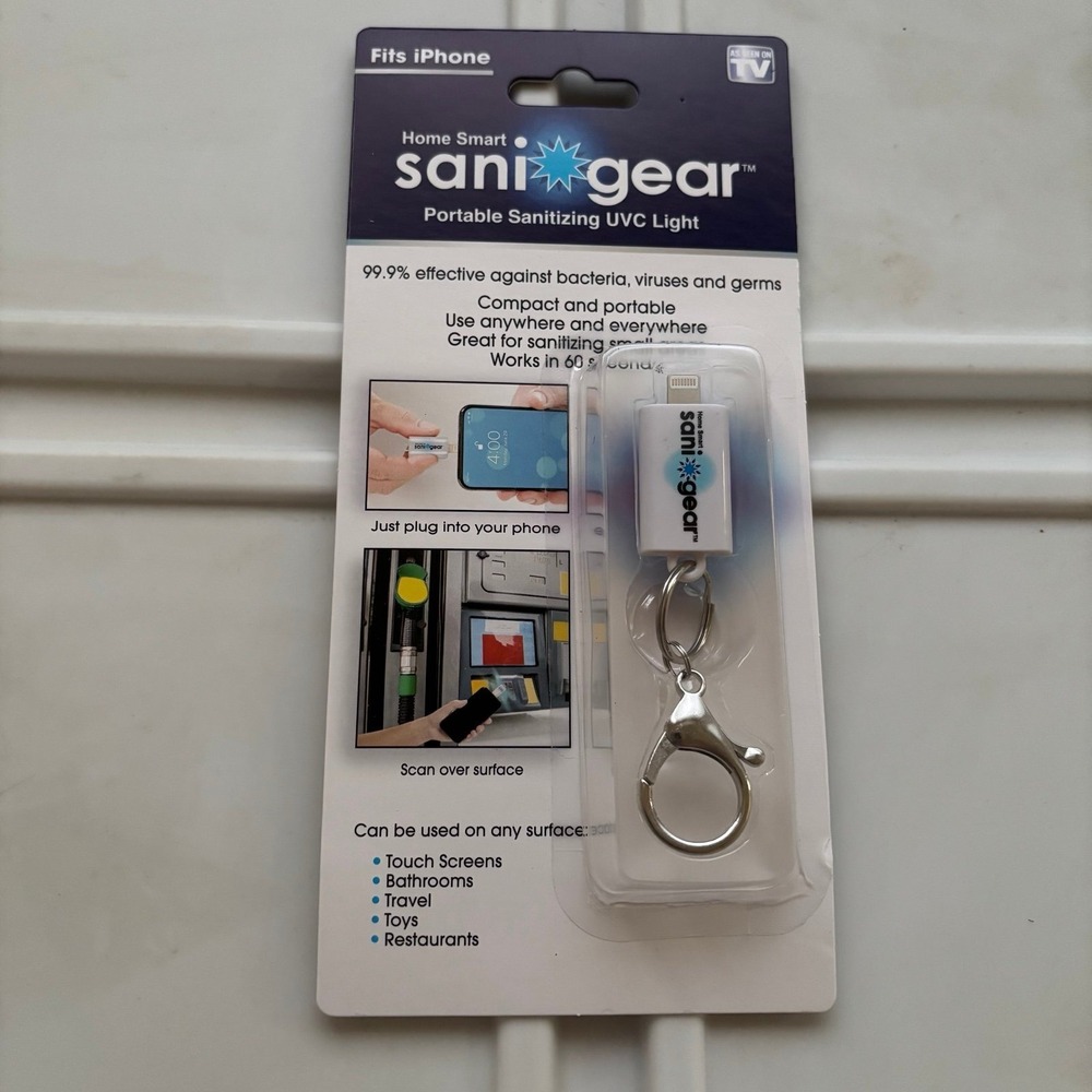 NEW Sani Gear Sanitizing UVC Light Keychain